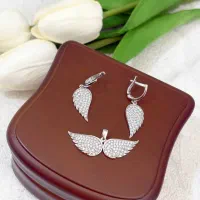 نیم ست نقره باب دل تولدbirth خرید قسطی چهارماهه84