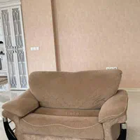 مبل ۷ نفره راحتی چوب و استیل همراه با ۳ عدد میز|مبلمان خانگی و میز عسلی|نیشابور, فضل|دیوار