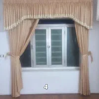 فروش پرده سلطنتی پارچه ترک بامیله آماده|پرده، رانر، رومیزی|گنبد کاووس, |دیوار