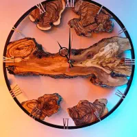 ساعت دیواری چوبی