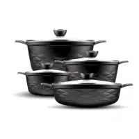 سرویس قابلمه 12 پارچه چدن گرانیت نالینو|ظروف پختوپز|فردیس, شهرک ارم|دیوار