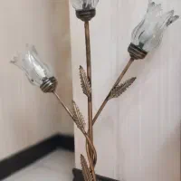 آباژور ایستاده برنجی ۳ شاخه