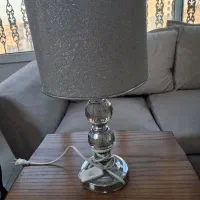 آباژور لوکس نقره ای پایه تمام استیل