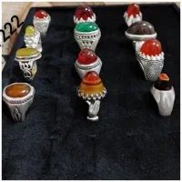 انگشتر طلا نقره عقیق کرزی باباقوری الماس یشم اوپال|جواهرات|ری, سرتخت|دیوار