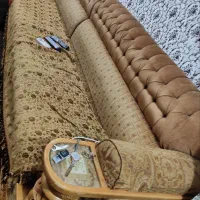 مبل دست دوم سه تیکه سه نفره (۹ نفره) ۳۰ میلیون|مبلمان خانگی و میز عسلی|شیراز, شهرک رضوان|دیوار