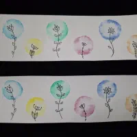 بوک مارک آبرنگی|تابلو، نقاشی، عکس|قم, انصار‌الحسین|دیوار