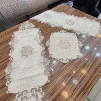 ست رومیزی ۴ تکه وارداتی از قلب ترکیه به تهران|پرده، رانر، رومیزی|تهران, هرندی|دیوار