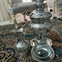 سماورقلمکارگازی امرسان باوسایل جانبی نوبقیه وسایل|سماور، چای‌ساز، قهوه‌ساز|مشهد, آزادشهر|دیوار