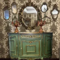 کنسول تمام چوب آنتیک