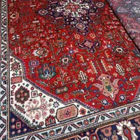 جفت شیش متری دستباف طرح قبا بناب برابرنو|فرش|خوی, |دیوار