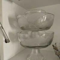 بشقاب بلوری انگشتی و