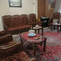 مبلمان کتیبه ای چوب گردو سالم 9 نفره