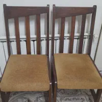 یک حفت صندلی چوبی راش