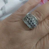 انگشتر نقره و گوشواره و دستبند ژوپینگ