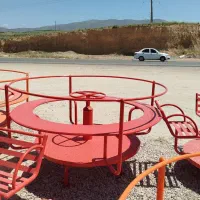 بازی چهار کاره فلزی تاب سرسره الاکلنگ ست ورزشی کد۱|اسباب‌‌بازی|بندر گناوه, |دیوار