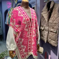 پانچو/ پالتو پاییزی زمستانی فری سایز