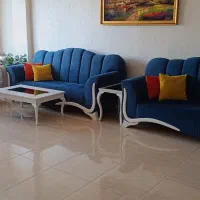 مبل ۸نفره و ۶کوسن و سه جلو مبلی،میز تلویزیون