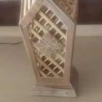 سازه های چوبی دست ساز .استند .گلدان . جا کلیدی|کتابخانه، شلف، قفسه‌های دیواری|اصفهان, باغ دریاچه|دیوار
