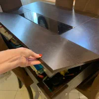 میز ناهار خوری شش نفره چوب گردو