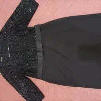 لباس پیراهن مجلسی علا شیک پولکی و کرپ کمر دار|لباس|باسمنج, |دیوار