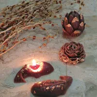 ست شمع گل و ماهی