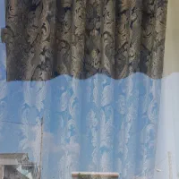 پرده حریر شاین با بغل دکور