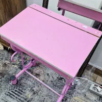 میز تحریر دخترانه صورتی رنگ