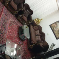 مبل راحتی هفت نفره بوفه و تلویزیون 32اینچ