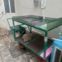 گاری چهار چرخ ۲ طبقه