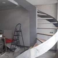 ساخت و نصب جوشکاری پله مارپیچ تک محور کنسولی معلق|خدمات پیشه و مهارت|بندرعباس, |دیوار