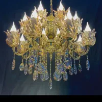 لوستربرنز۸شاخه برنج اصیل./1-17شعله negin Light.67