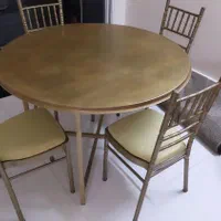 میز و صندلی ۴ نفره تمام فلزی