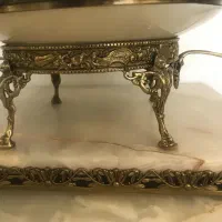 میوه خوری برنز دسته گندمی و چینی پایه کوتاه|ظروف سرو و پذیرایی|تهران, فاطمی|دیوار