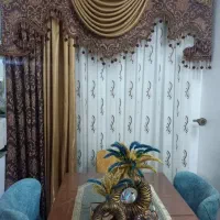 پرده باوالون ۲عدد|پرده، رانر، رومیزی|رودبنه, |دیوار