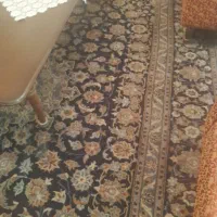 فرش دستباف دو عدد تبریز وکاشان