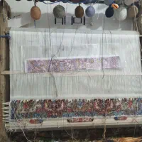 فرش زرنیم قالی نیمه کاره