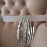 سه عدد النگوی نقره درحد نو