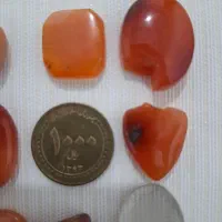 ۱۵ قطعه عقیق طبیعی کهنه قدیمی|بدلیجات|خرمآباد, |دیوار