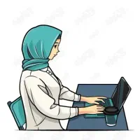 همکار خانم مسلط به کامپیوتر