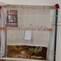 تابلو فرش گل و گلدون بسیار زیبا