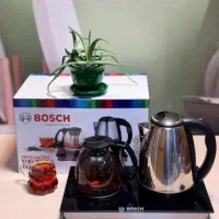 چایساز برقی کنارهمی کلیدی صفحه شیشه ای بوش