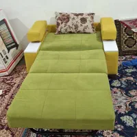 مبل تختخوابشو سالم در حد نو بدون نقص مشکل|مبلمان خانگی و میز عسلی|رشت, یخسازی|دیوار