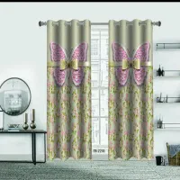 پرده پانچ چاپی ۲۸۰ در ۱۴۰(عرض هر پرده)نو دو عددی|پرده، رانر، رومیزی|ملارد, |دیوار