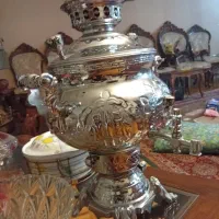 سماور گازی مسی(روکش استیل)