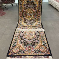 فرش دستباف (بساک)جفت ۹۰ درصدزرع نیم ابریشم سالاری