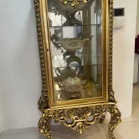 بوفه چوب ورق طلا