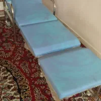 تخت تاشو بیمار قابل حمل در حد نو استیل|تخت و سرویس خواب|شیراز, ریشمک|دیوار
