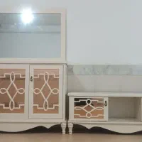 میز تلویزیون و آینه کنسول ست