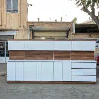 سرویس کابینت پله ای ۳/۵ متر دیواری زمینی با نصب