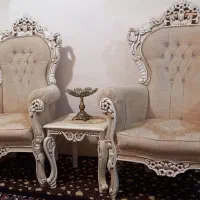 مبل ۹ نفر سلطنتی جنس بدنه چوب راش